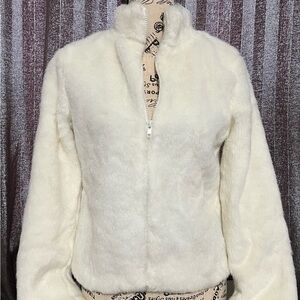 Elegant Cream Teddy Jacket
